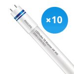 Fordelspakke 10x Philips LED Lysrør T8 MASTER (HF) High Output 20W 3100lm - 865 dagslys| 150cm - erstatter 58W