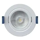 EcoDim Forsænket Spot Hvid 6W 450lm 60D 827- 860 Justerbar Hvid | RGB - 85mm - Udsnit 75mm - IP54 - Zigbee Dæmpbar