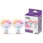 Dobbeltpakke 2x WiZ Smart LED Spot GU10 PAR16 5W 400lm 36D | Bedste Farvegengivelse - Dæmpbar - Erstatter 50W